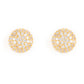 18K Gold and Silver Plated Diamond Love and Light Stud Earrings