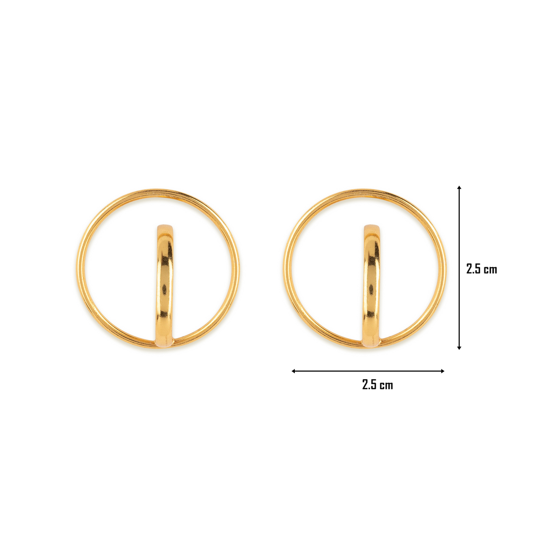 18k Gold Plated Everyday Wear Twisted Hoops