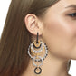 Tricolour Eclipse Noir Hoop Earrings