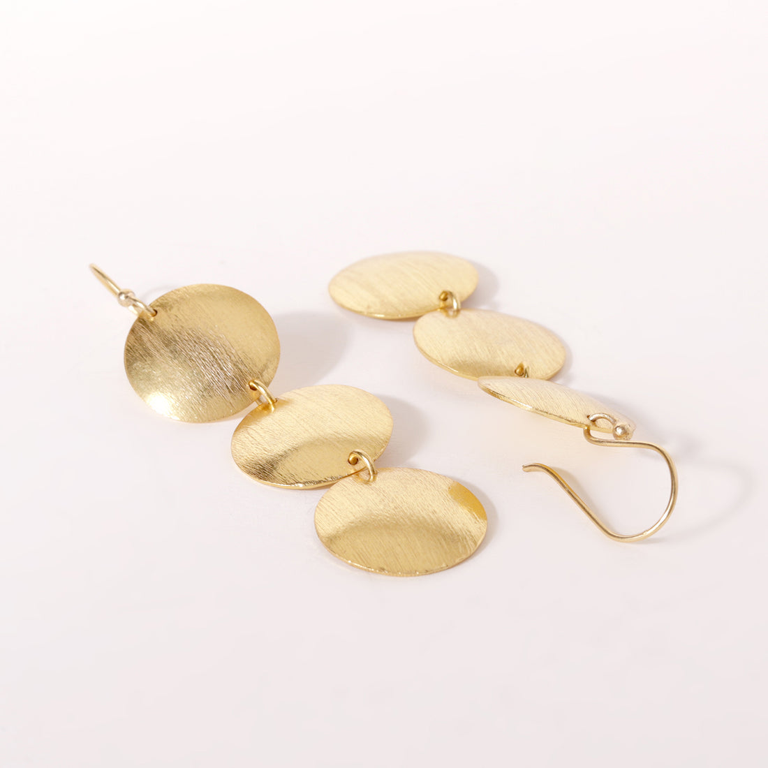 Triple Circular Layered Earrings