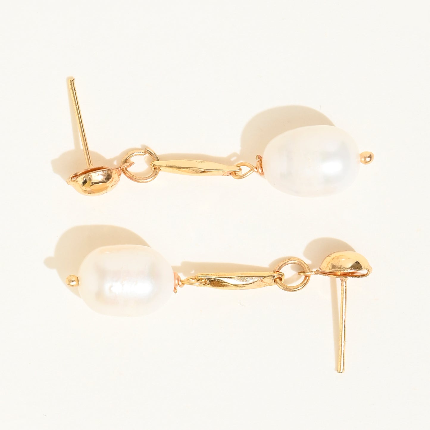 Real Fresh Water Pearl Drop Earrings