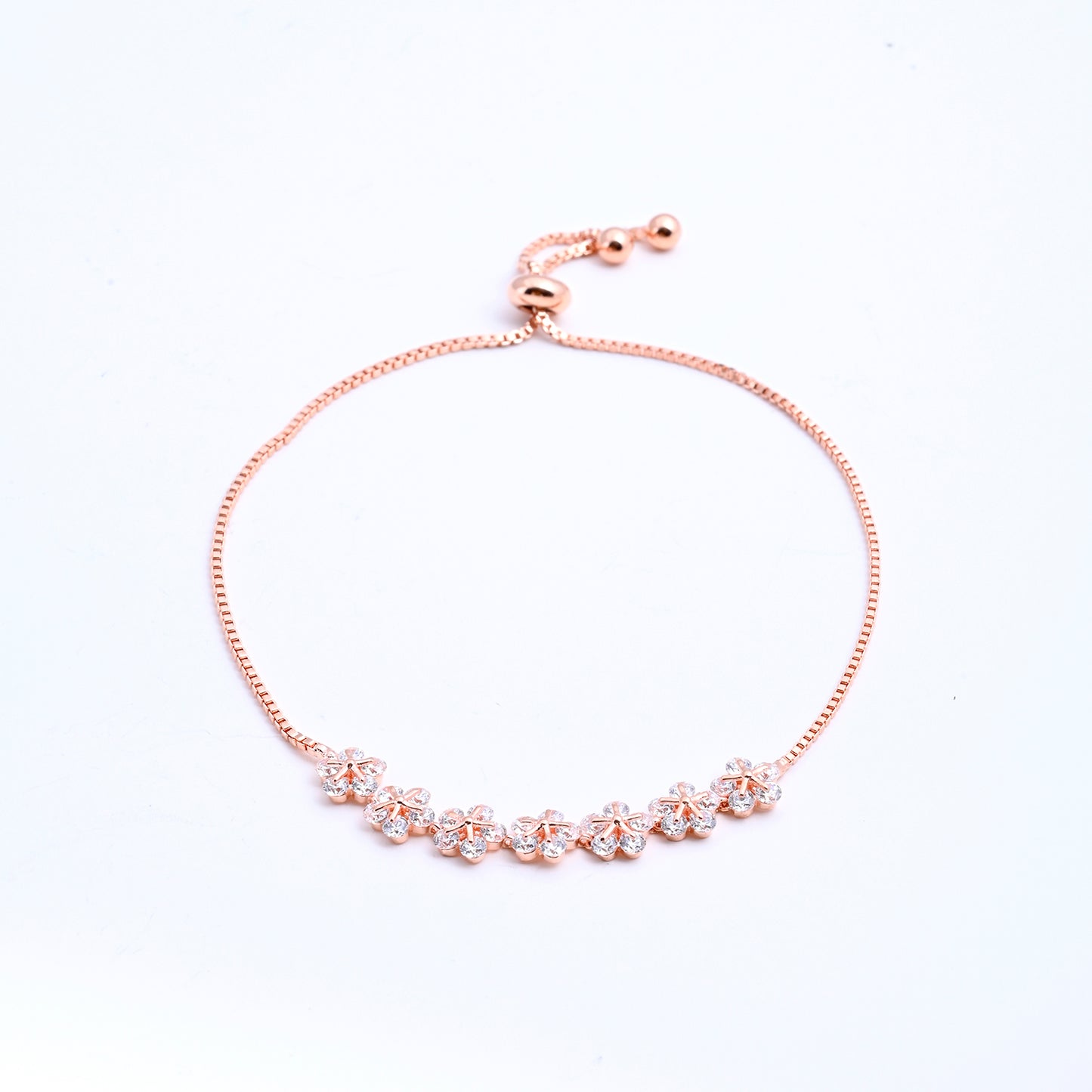 Rose Gold Daisy Chain Bracelet