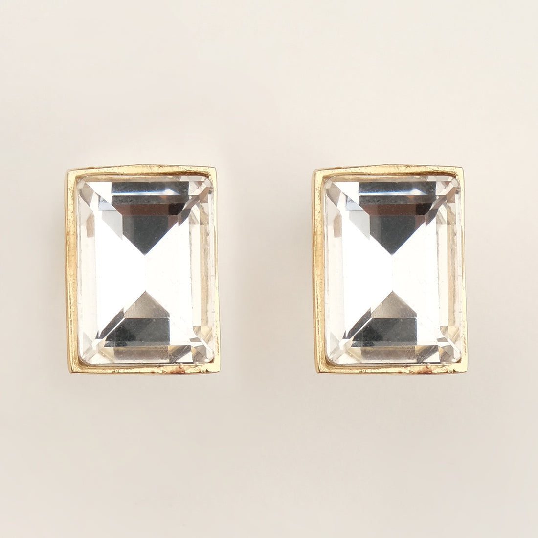 Slate Crystal Stud Earrings