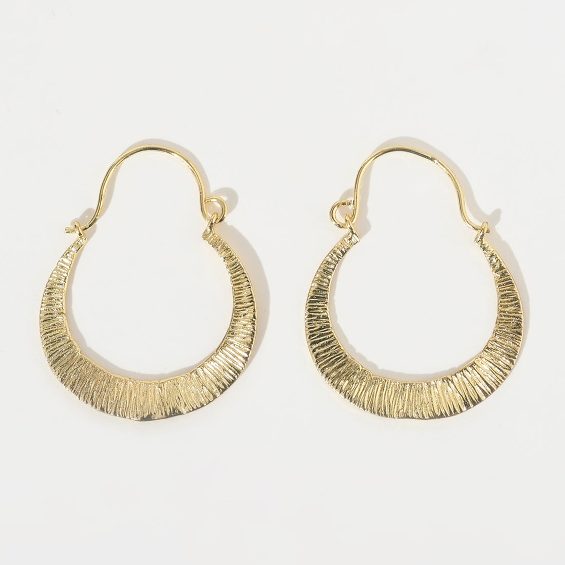 Textured Hoop Earrings