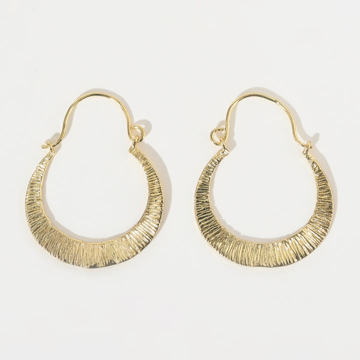 Textured Hoop Earrings