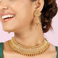 Traditional Indian Choker Necklace and Earrings Set