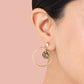 Hammered Coin Disc Earrings