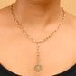 Coin Charm Y Necklace