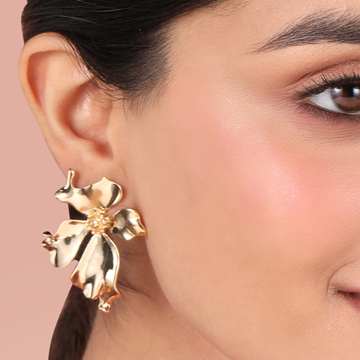 Shining Flower Statement Earrings