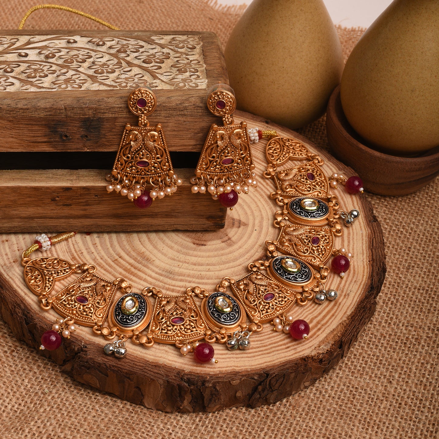 Vintage Ethnic Oxidized Set