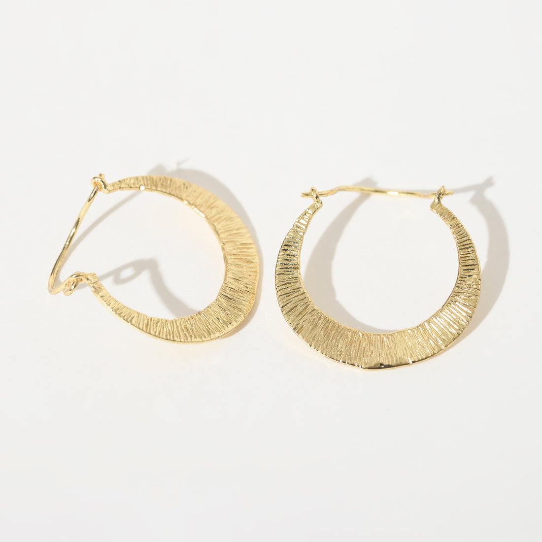 Textured Hoop Earrings