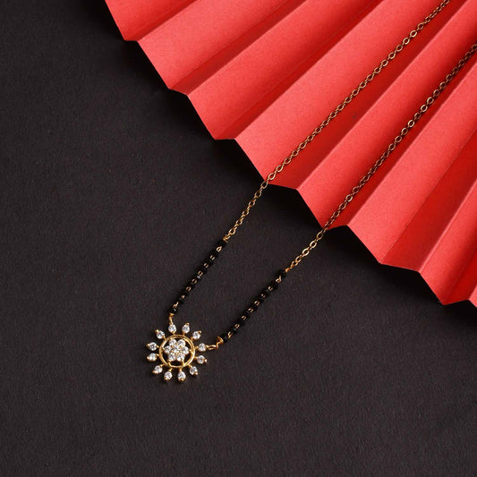 American Diamond Blossom Mangalsutra