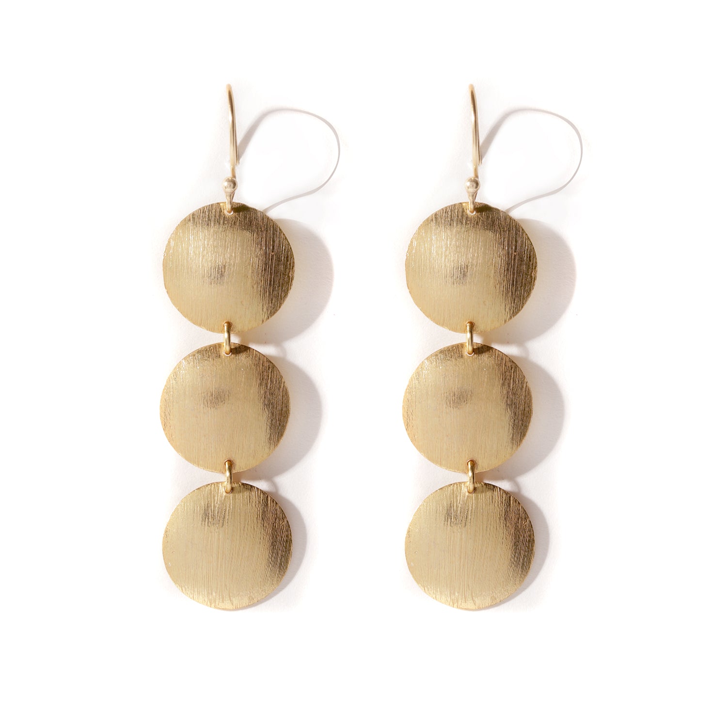Triple Circular Layered Earrings