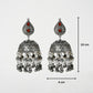 Kavya Light Weight Oxidised  Jhumka Earrings