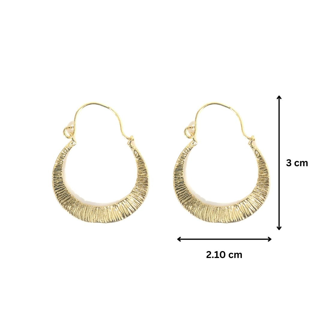 Textured Hoop Earrings