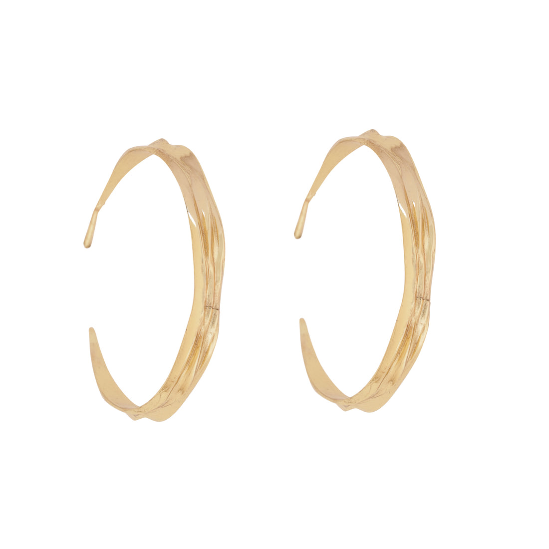 Textured Hoop Earrings