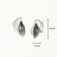 Blue Moon Leaf Earrings