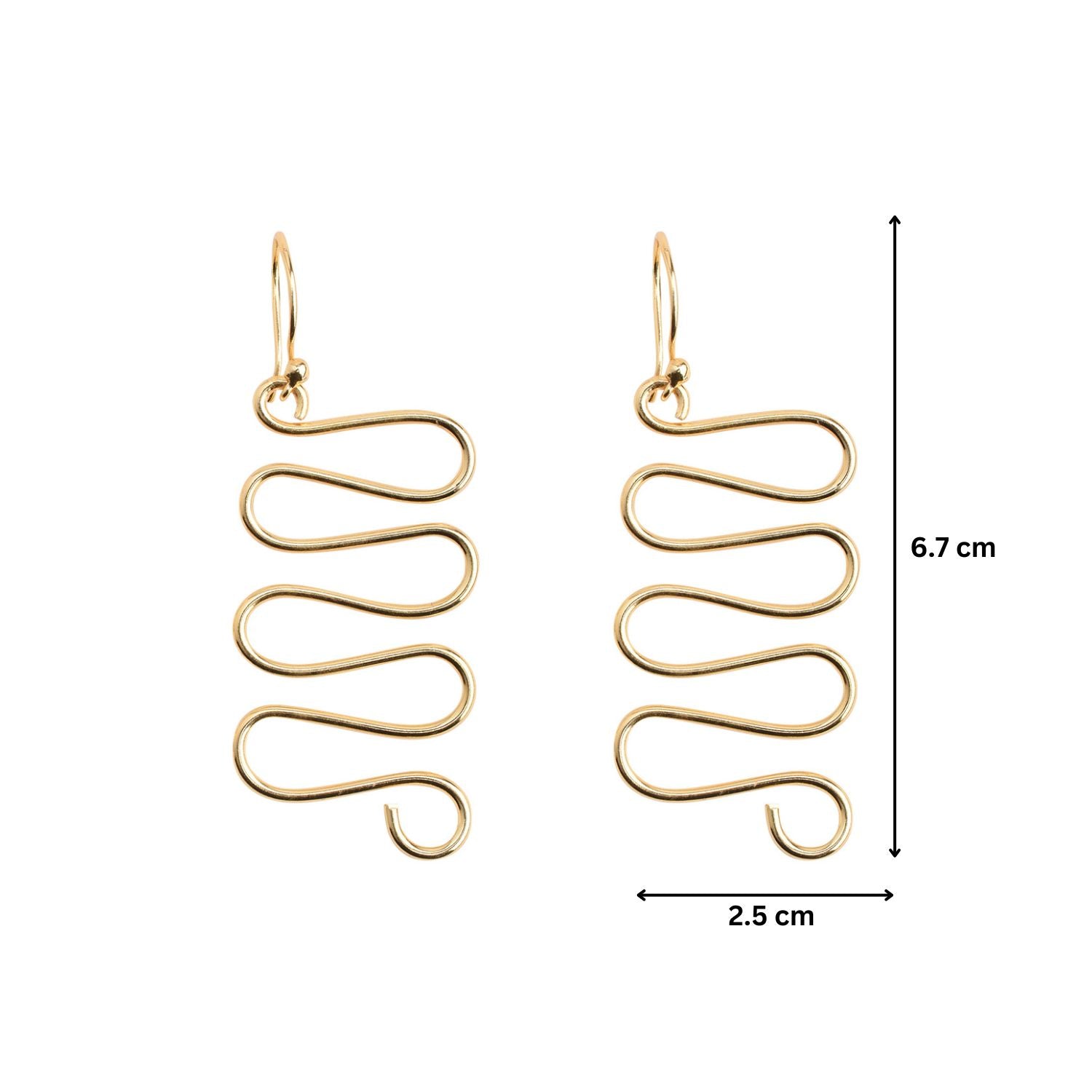 Zigzag Drop Earrings