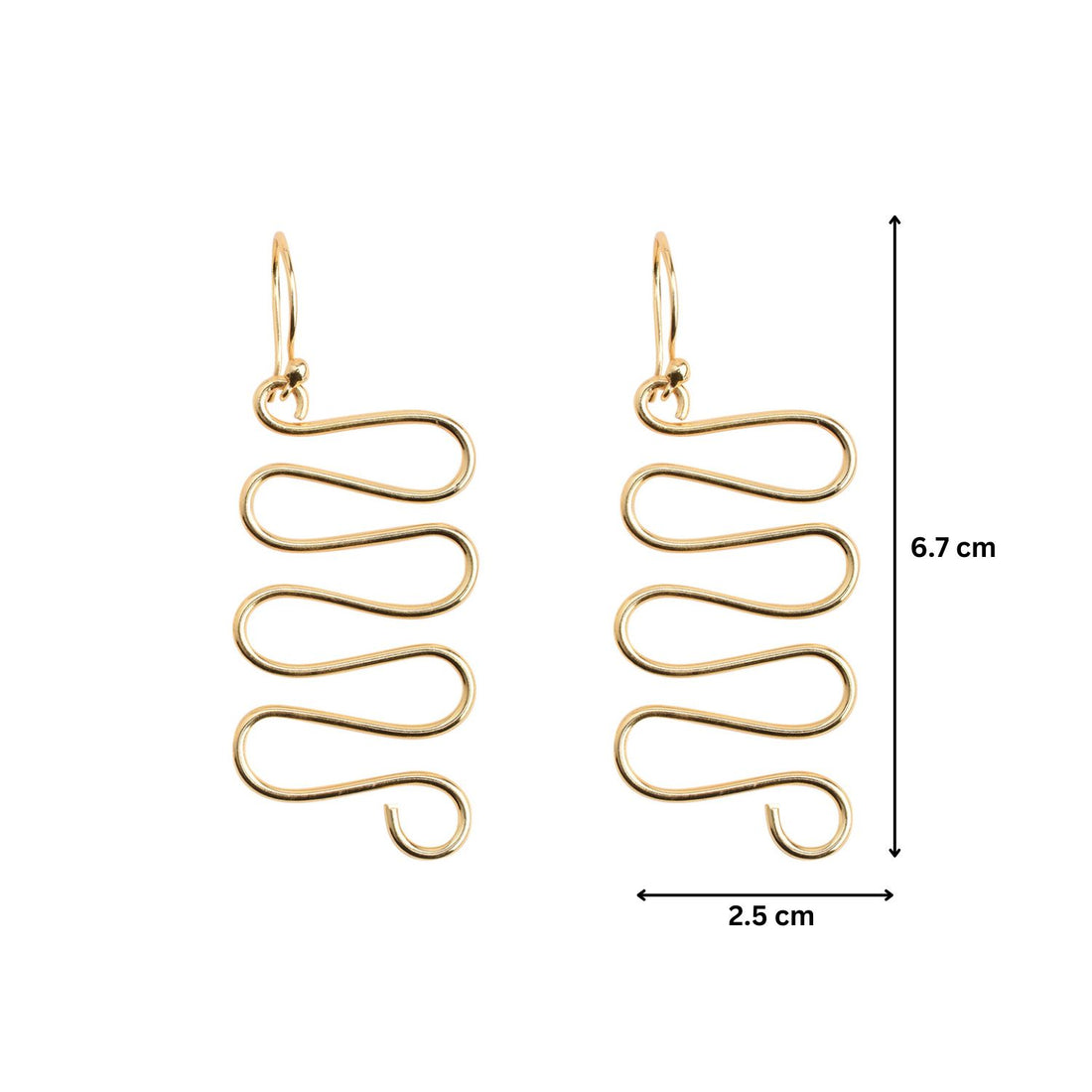 Zigzag Drop Earrings