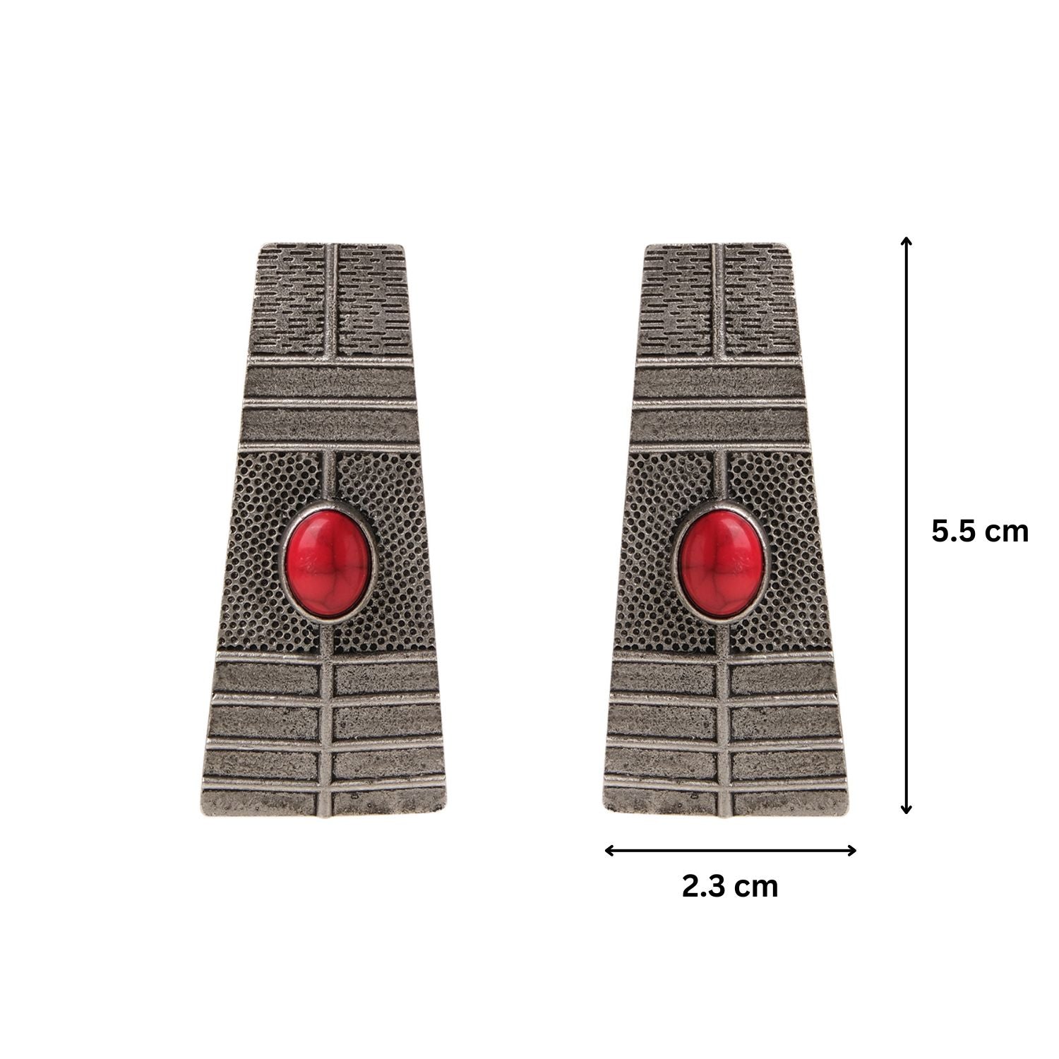 Vintage Tribal Rustic Elongated Earrings