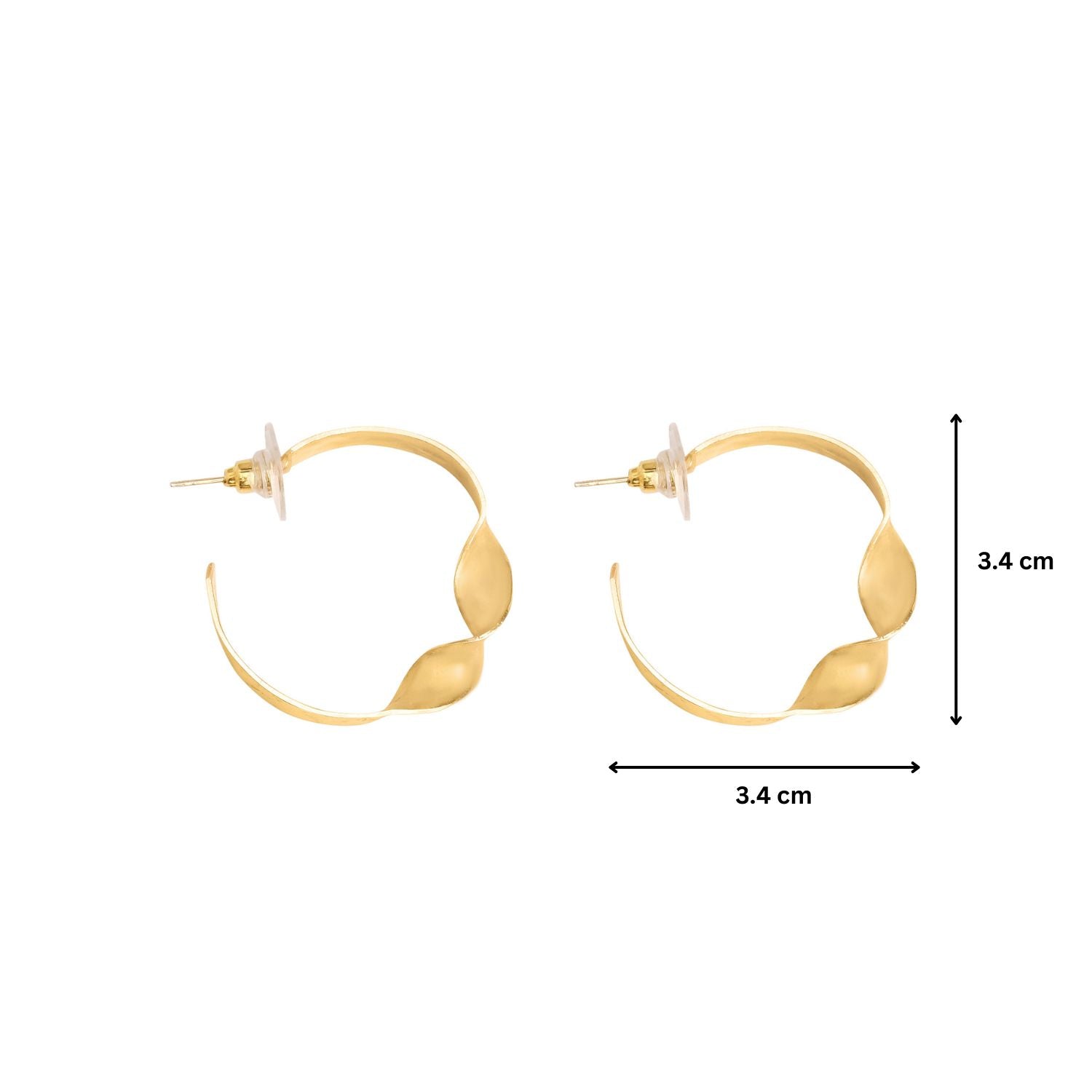 Twisty Hoop Earrings