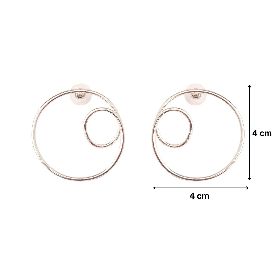 Spiral Swirl Hoop Earrings