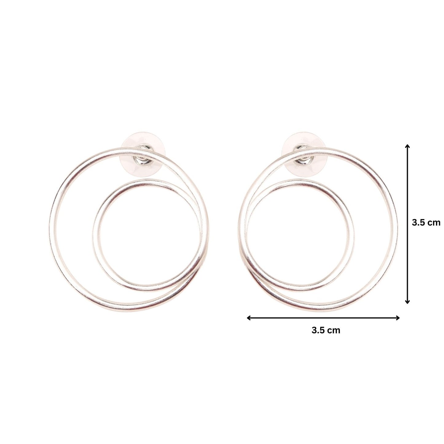 Twofold Spiral Hoop Earrings