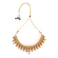 Traditional Indian Gold Necklace and Earrings Set