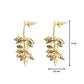 Gold Leaf Dangler Earrings