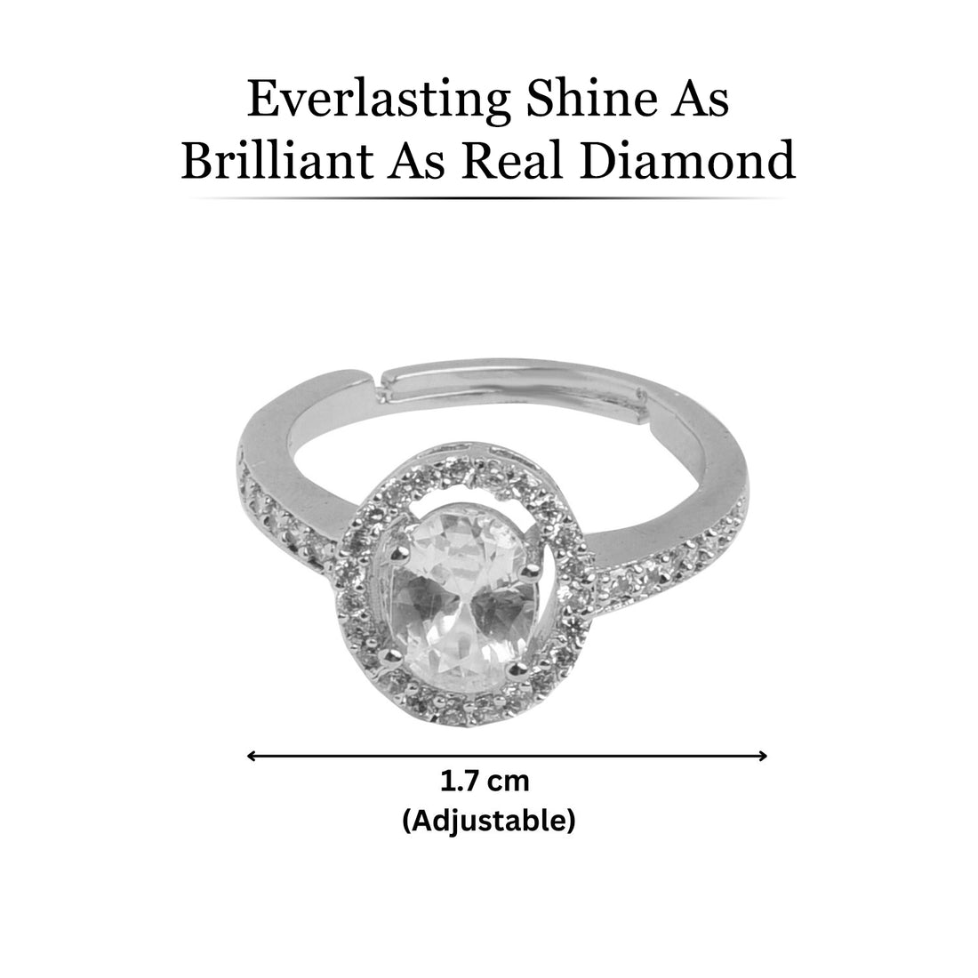 Oval Solitaire Silver