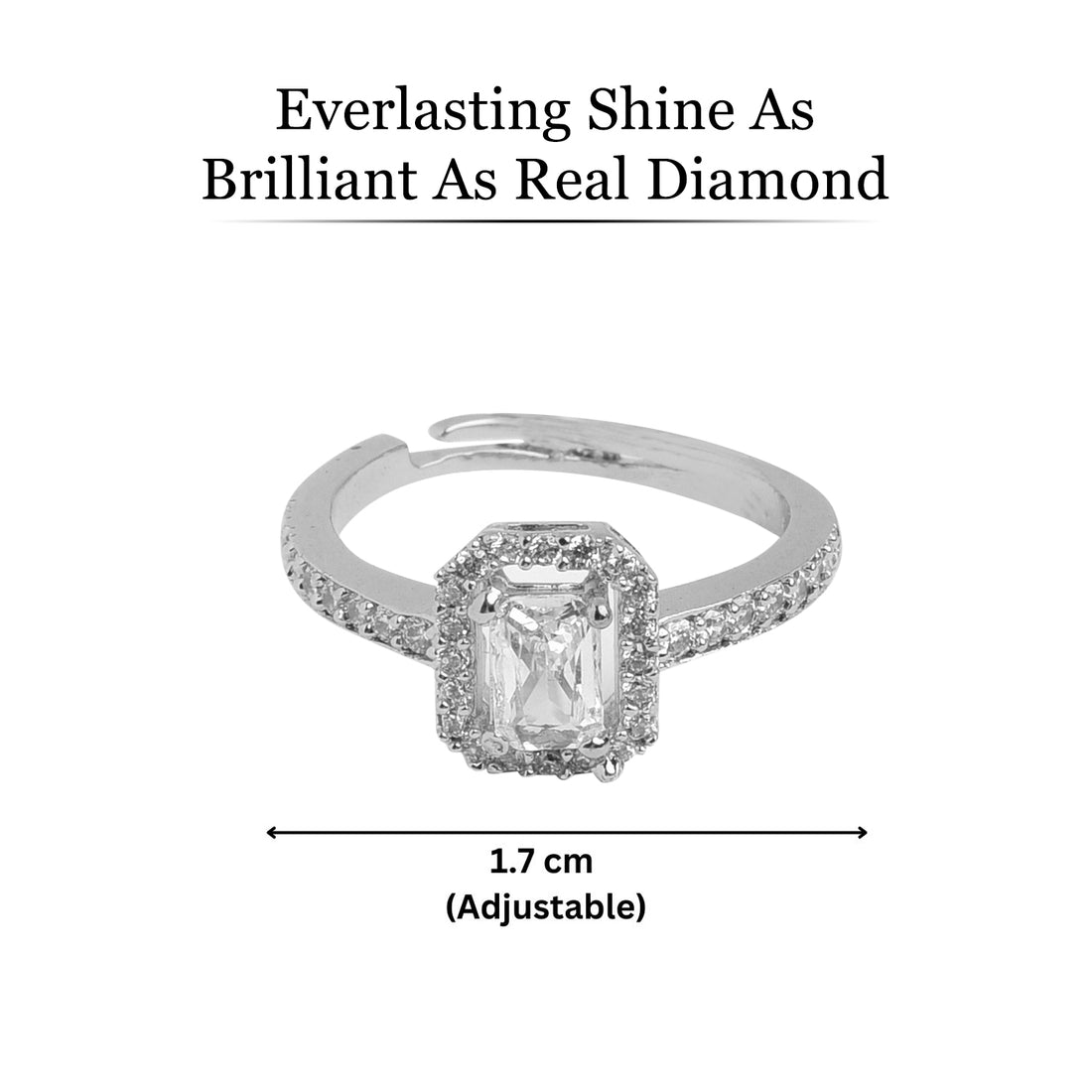 Princess Cut Solitaire Silver