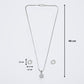 Round Shaped American Diamond Crystal Pendant Set With Earrings
