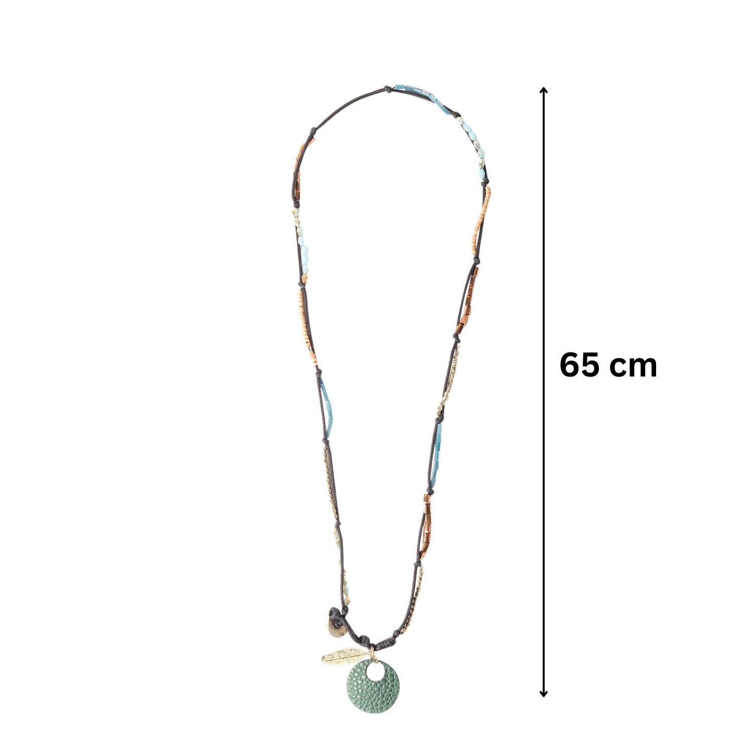 Rustic Leather Patina Necklace