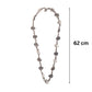 Oxidized Long Beads Thread Necklace