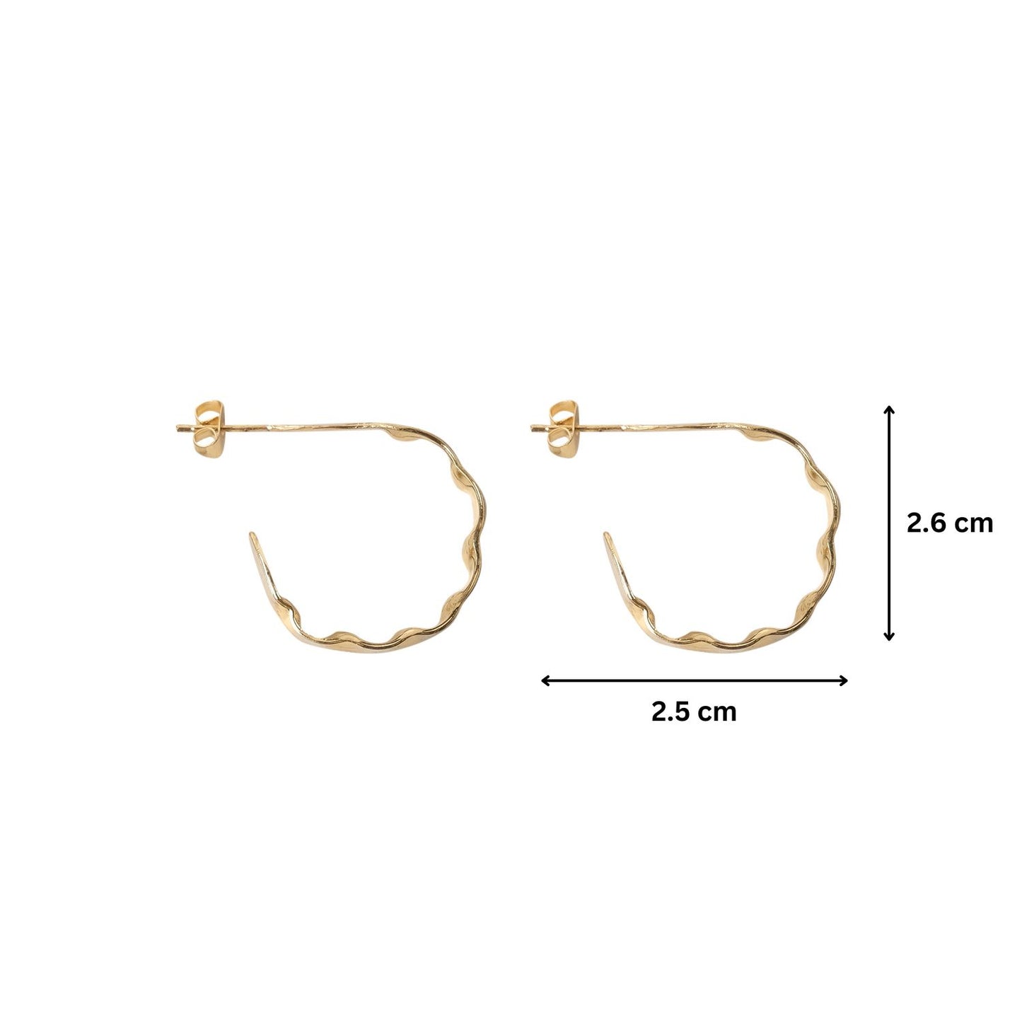 Gold Luxe Hoops Earrings