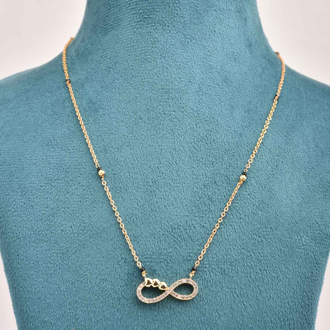 American Diamond Infinity Shaped Mangalsutra