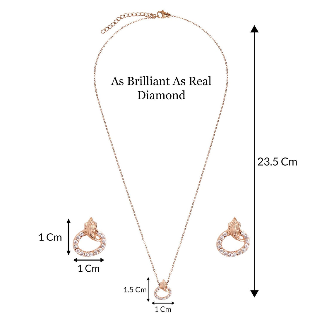 American Diamond Mangalsutra with Earrings