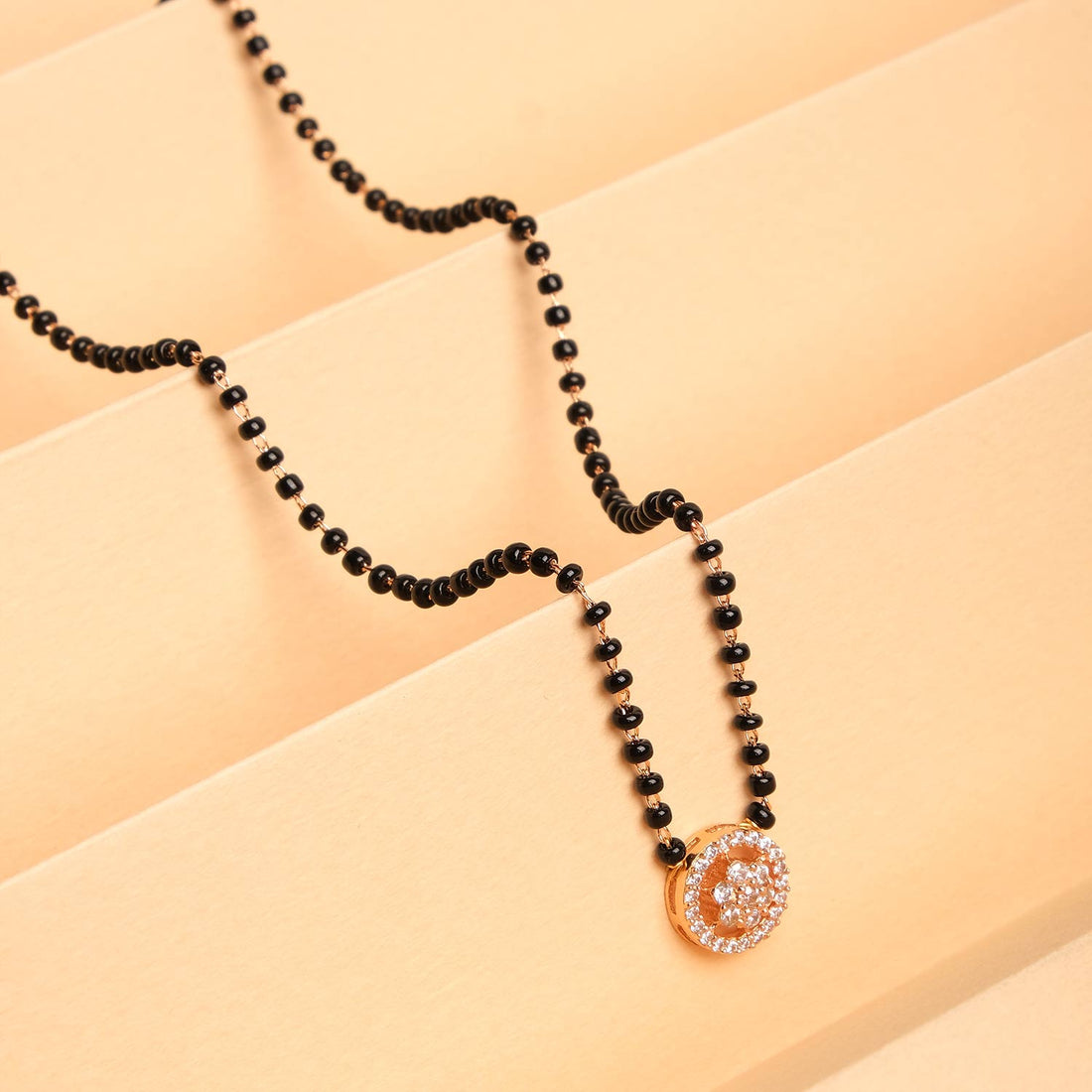 American Diamond Round Mangalsutra