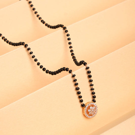 American Diamond Round Mangalsutra