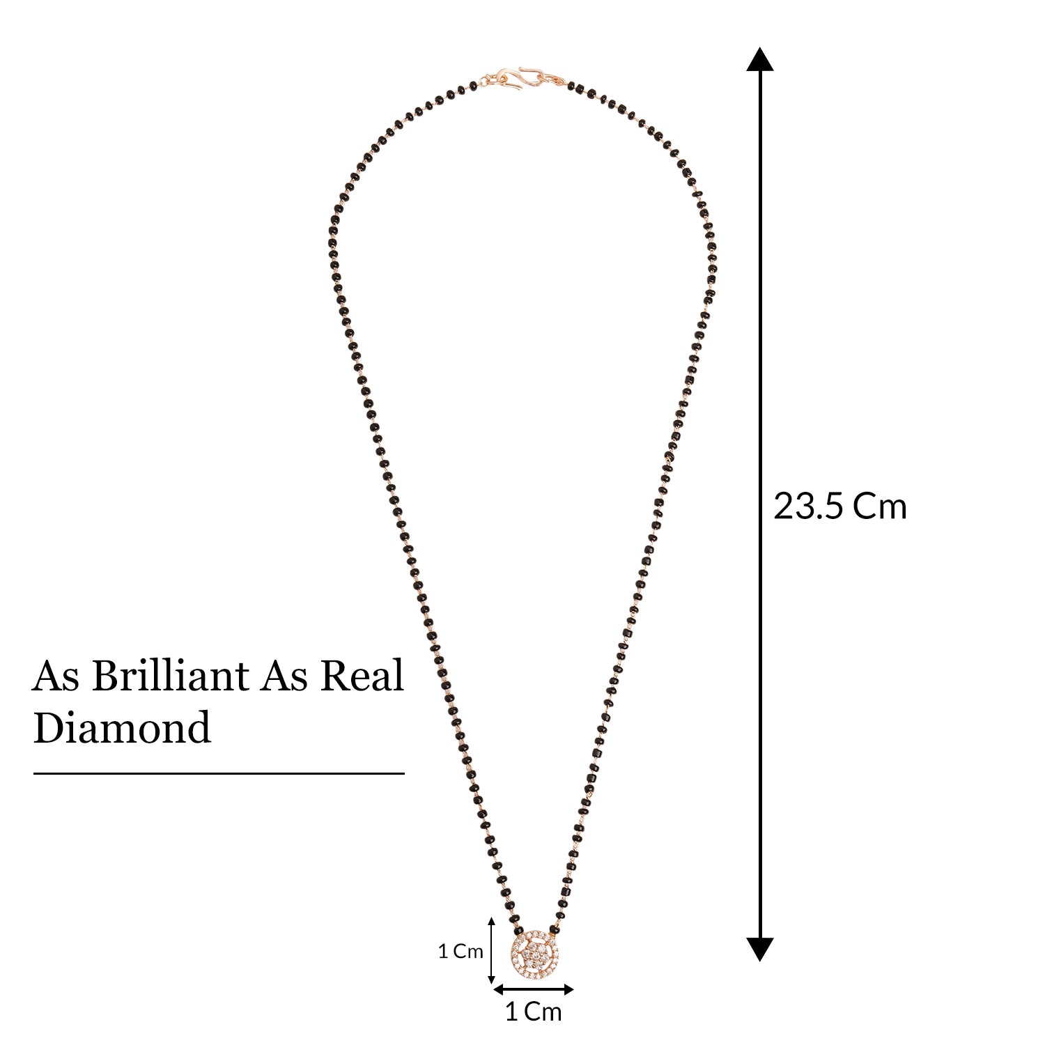 American Diamond Round Mangalsutra