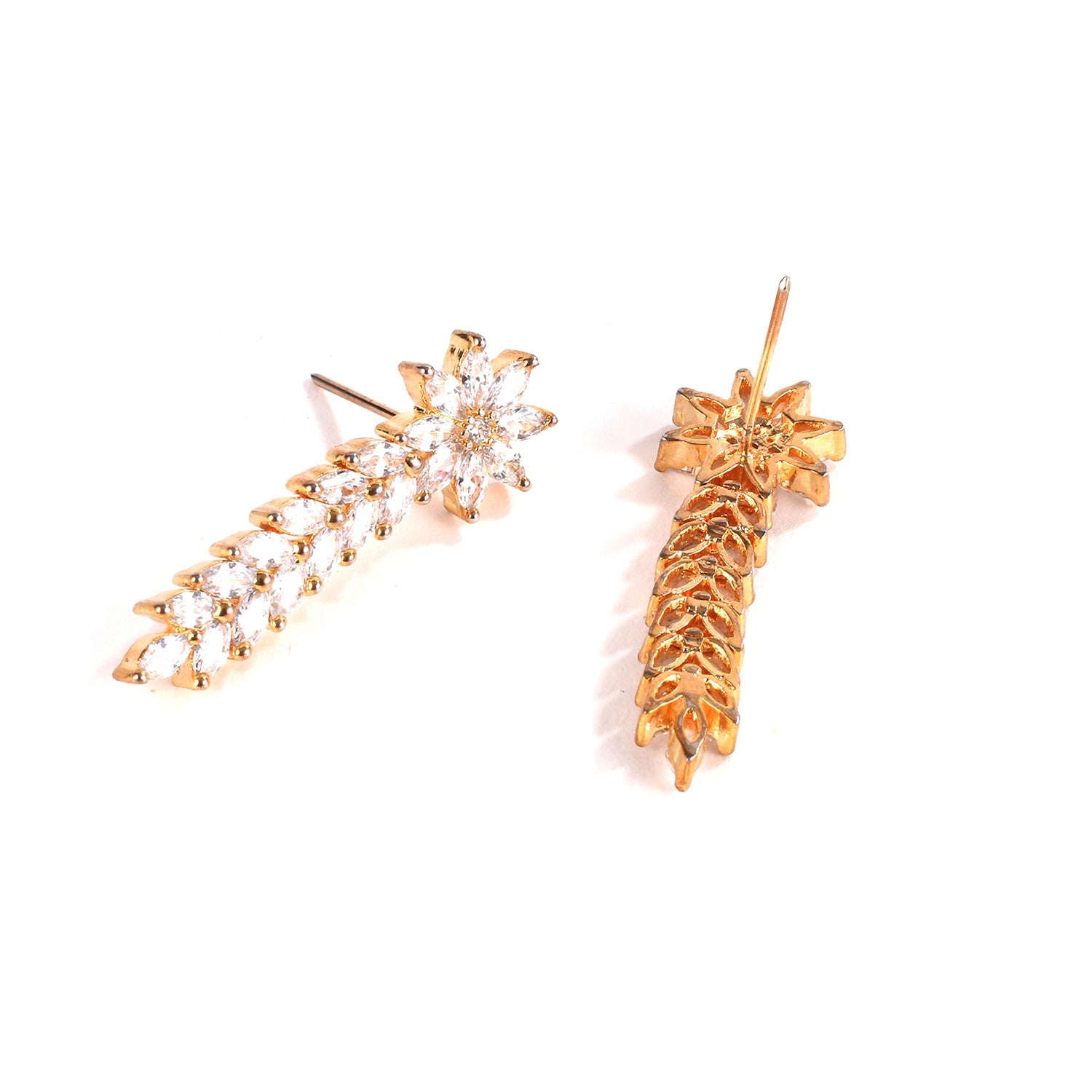 American Diamond Shooting Star Drop Earrings