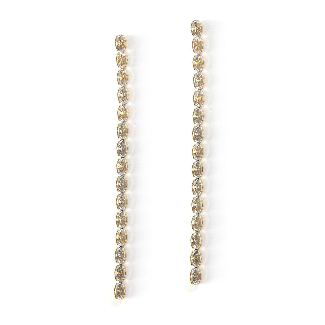 American Diamond Single Drop Earrings