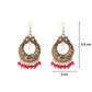 Antique Gold Carved Drop Earrings