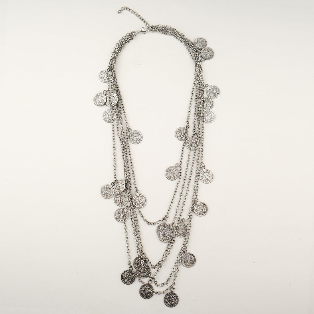 Antique Multi-Strand Coin Necklace