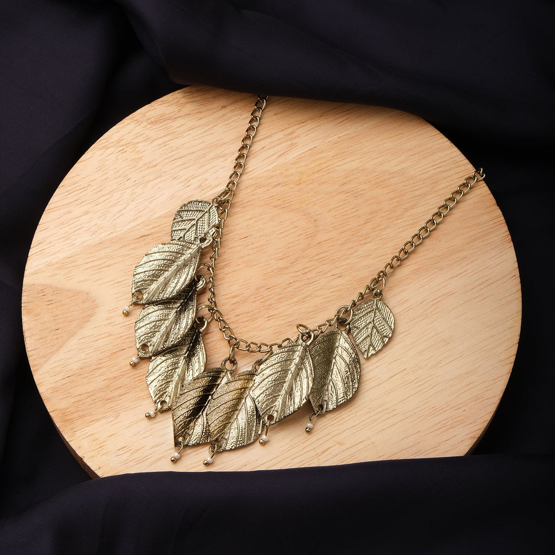 Antique Multi Leaf Necklace