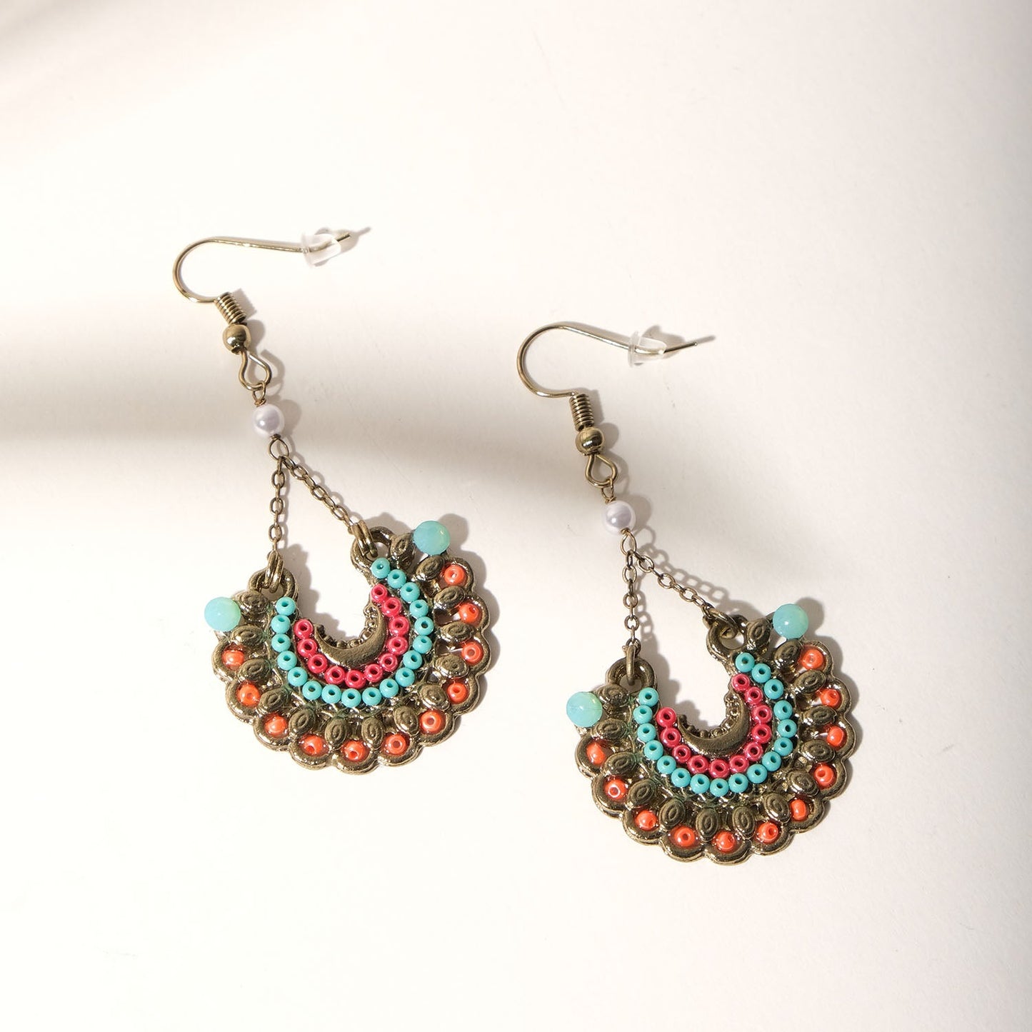 Antique Oasis Multi Beads Earrings