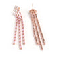 Baguette Studded Women Stylish Long Party Earrings