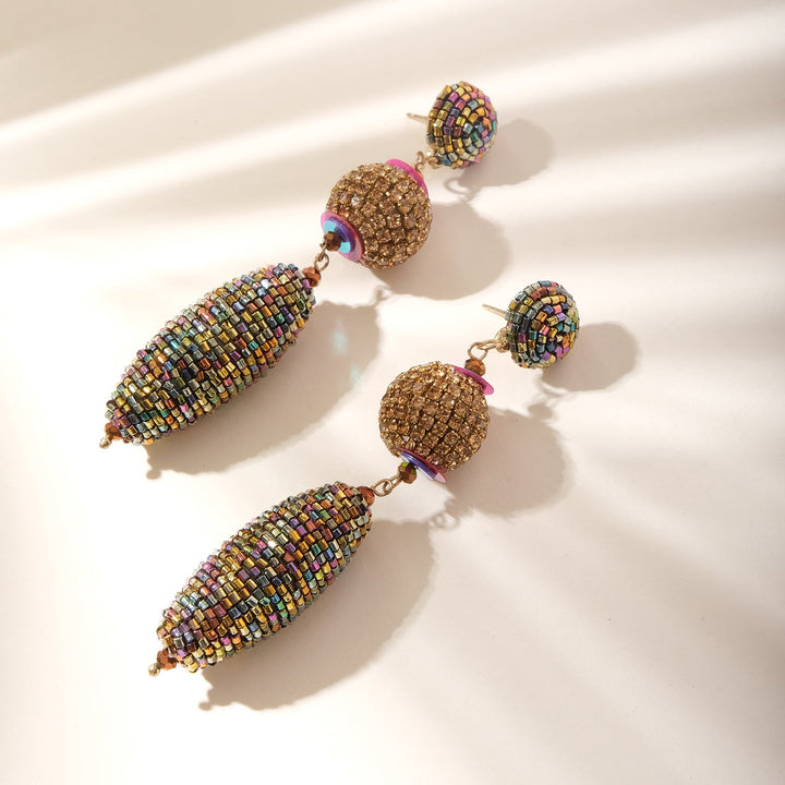 Bling Disco Ball Drop Earrings