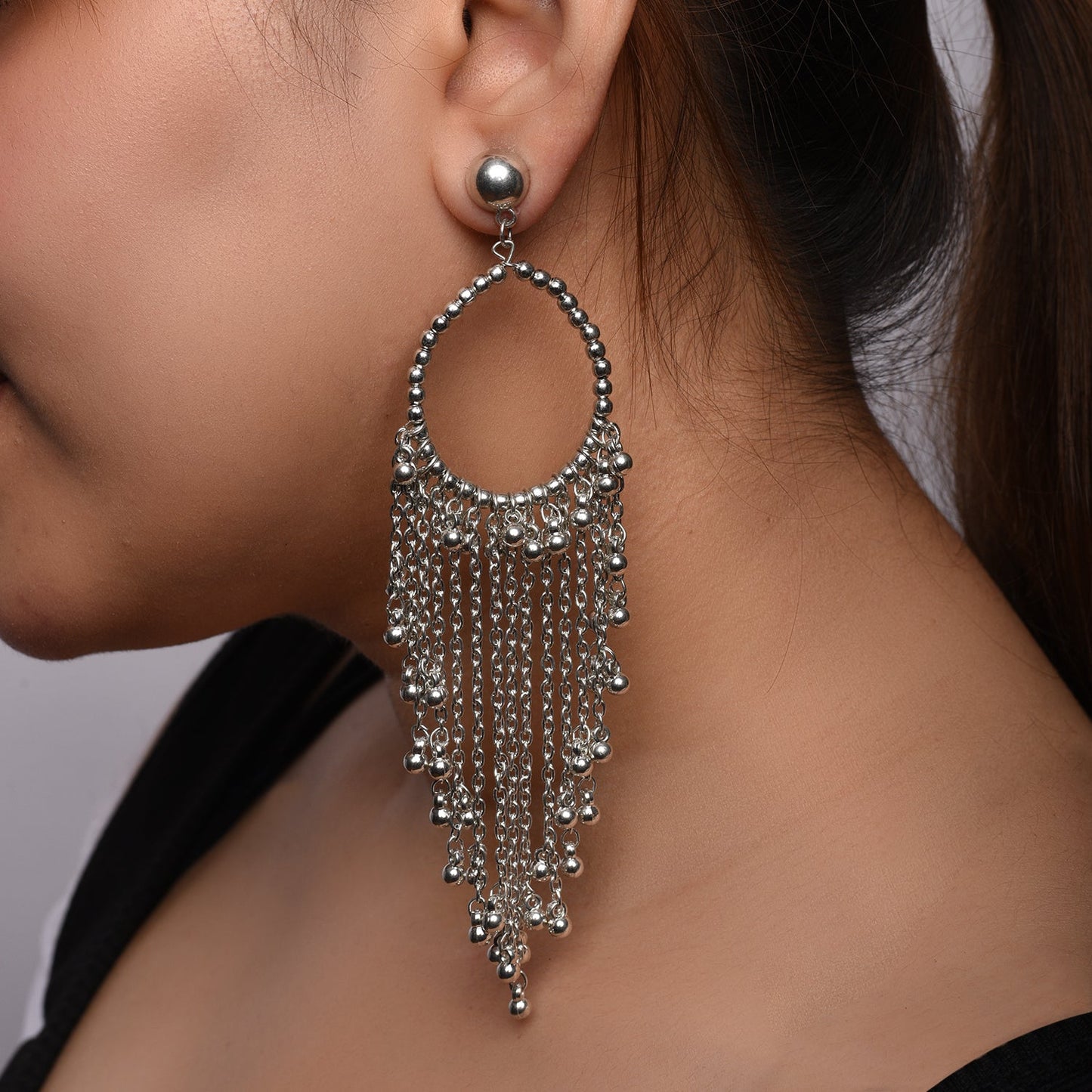 Bohemian Ghungroo Drop Earrings