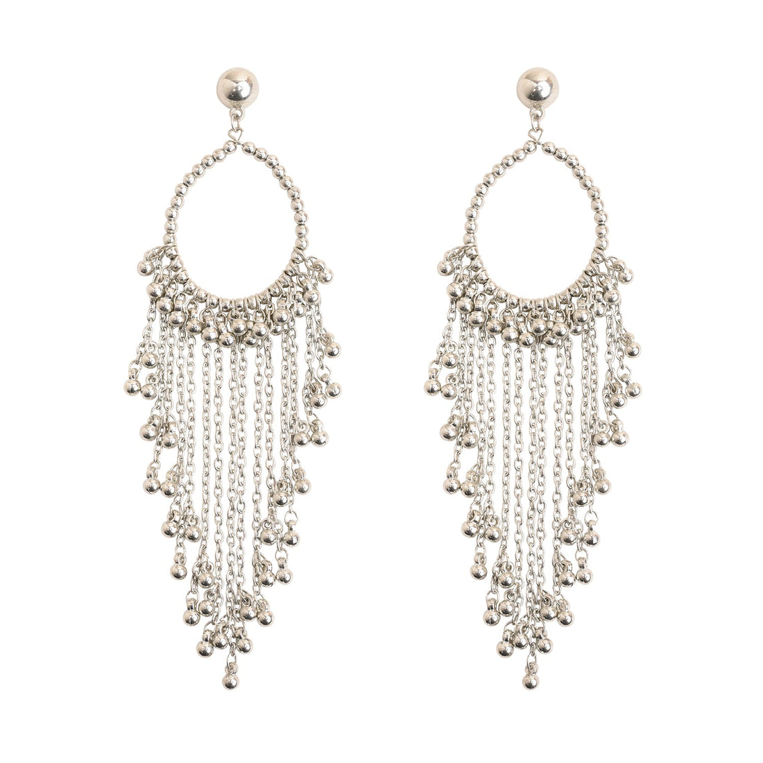 Bohemian Ghungroo Drop Earrings